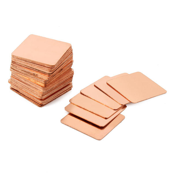 100pcs 15x15x0.3mm Pure Copper Cooling Plate | High Thermal Conductivity - Image 5
